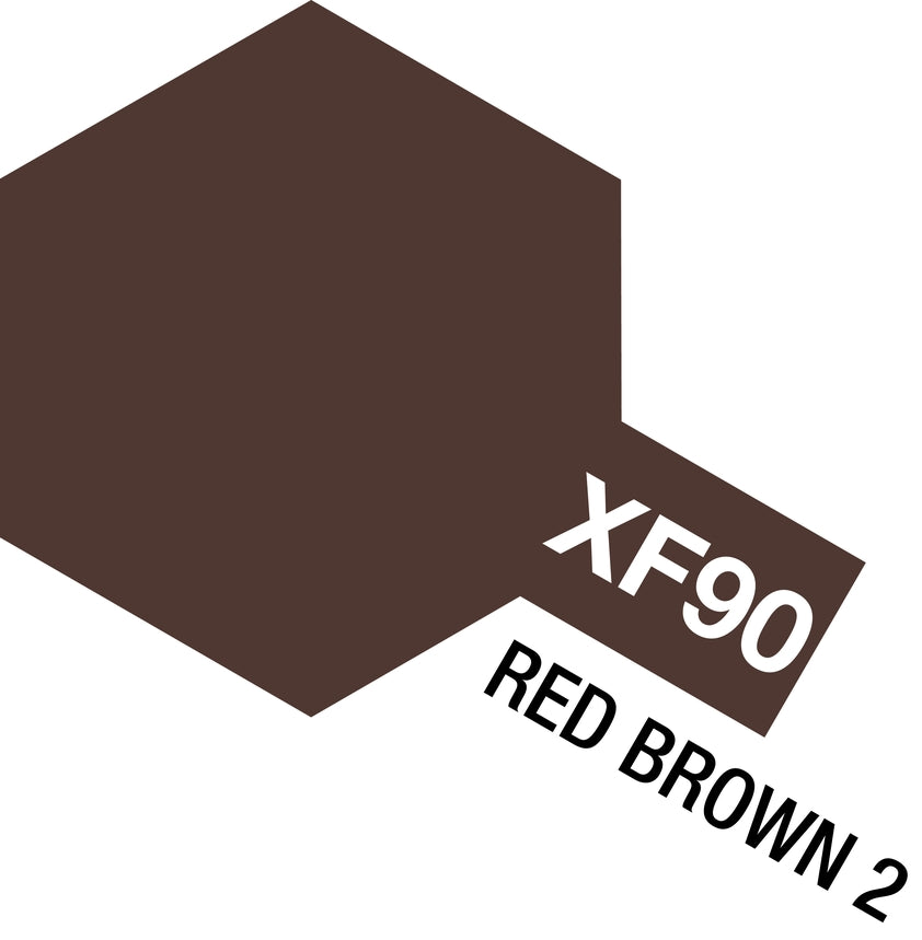 Tamiya XF-90 Red Brown Acrylic Paint 10ml - German Camouflage Red Brown