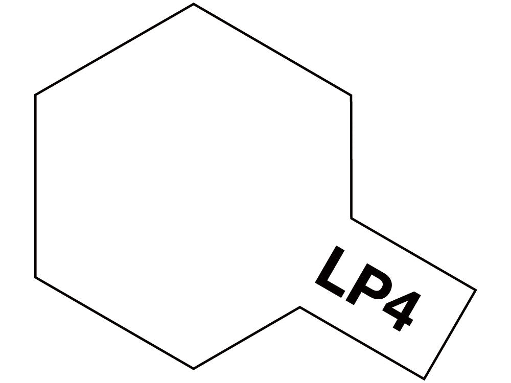 Tamiya LP-4 Flat White Lacquer Paint 10ml - Matte White Base Color