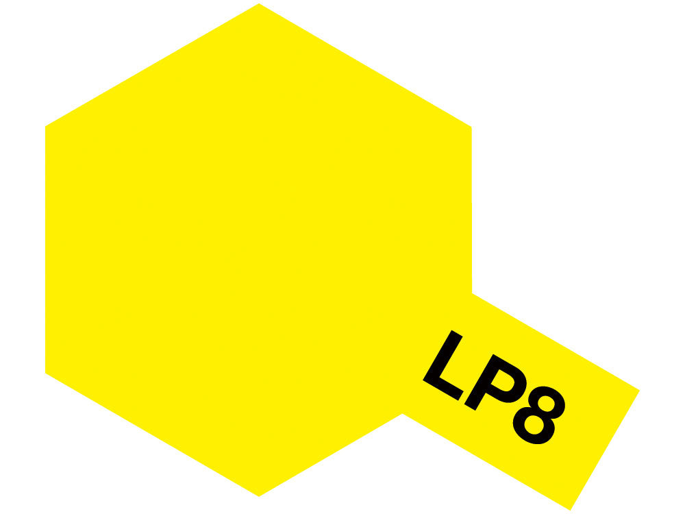 Tamiya LP-8 Yellow Lacquer Paint 10ml - Pure Gloss Yellow