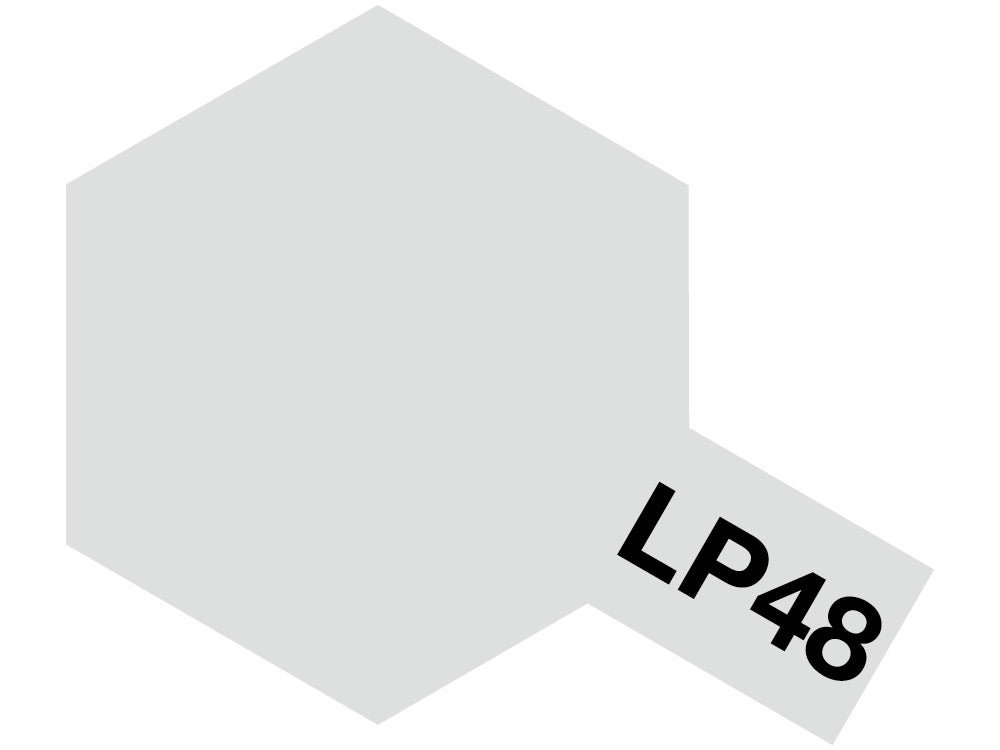 Tamiya LP-48 Sparkling Silver Lacquer Paint 10ml - Bright Metallic Silver