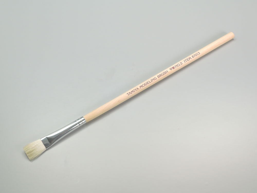 Tamiya Flat Brush No. 5 - 15mm Horse Hair Large Area Brush