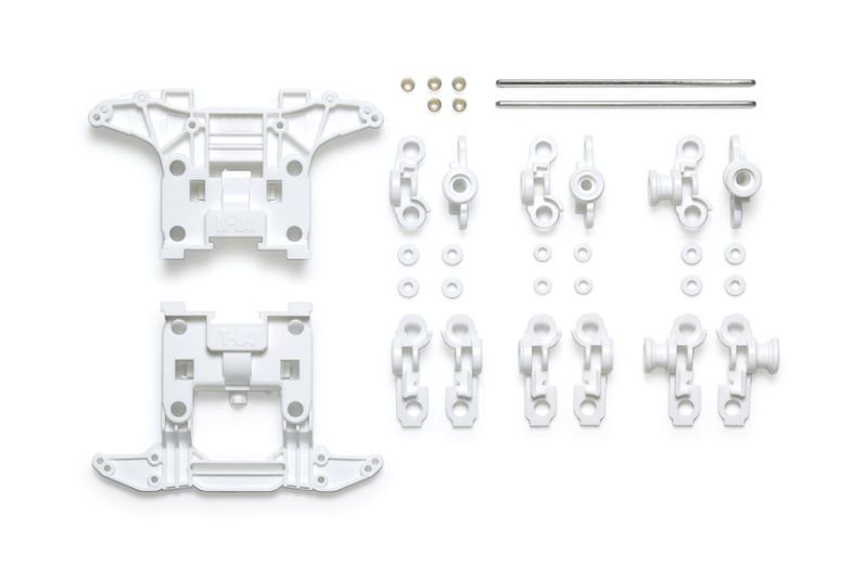 Tamiya Mini 4WD Reinforced N-04 T-04 Units White MS Chassis Set