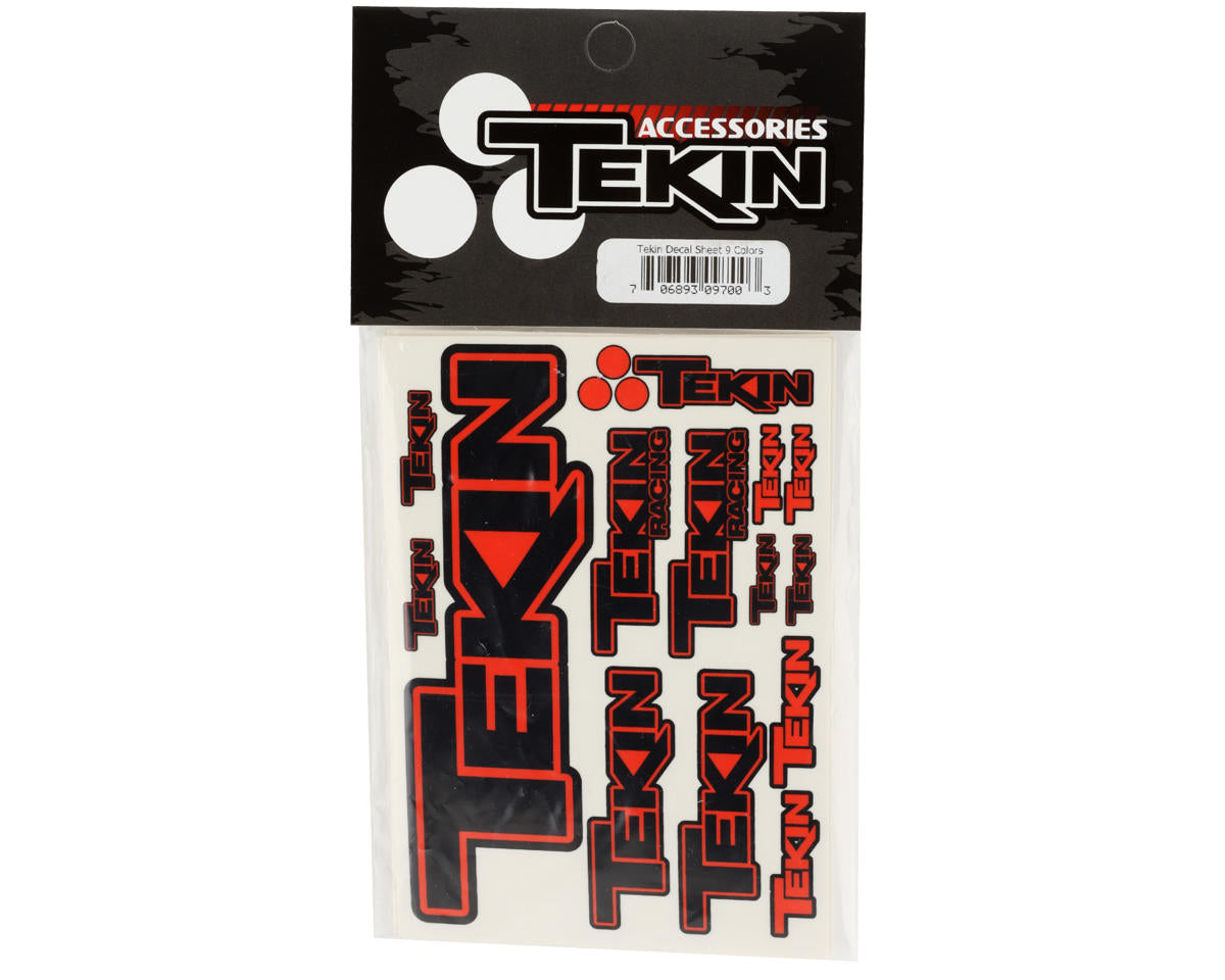 Tekin 3" x 5" Sticker Sheets (9 Colors) TT9700