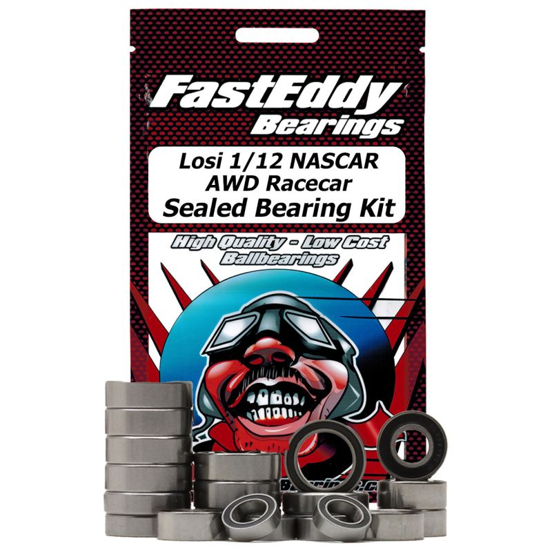 Team FastEddy Losi 1/12 NASCAR AWD Racecar Sealed Bearing Kit 9450
