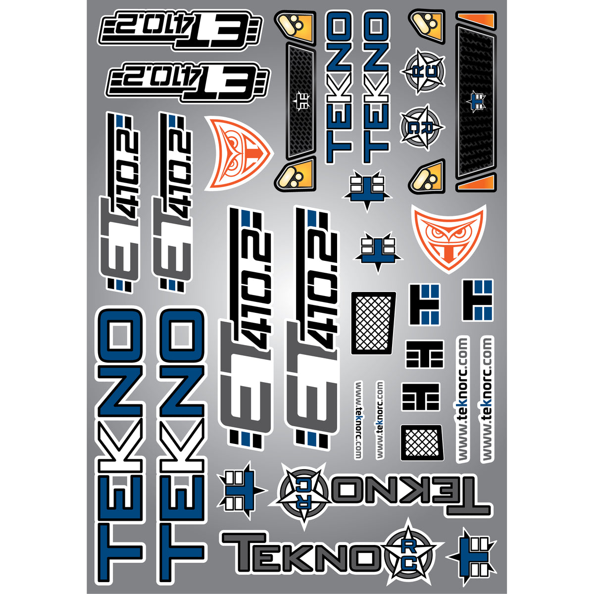 Tekno RC ET410.2 Decal Sheet TKR7214