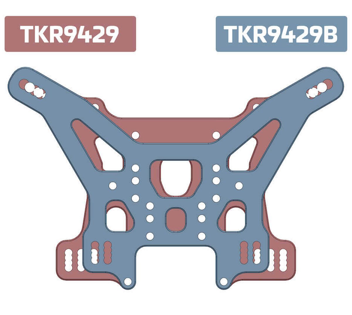 Tekno RC Lightened Rear Shock Tower - image 2