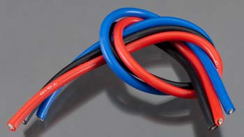 TQ Wire 10 Gauge Super Flexible Wire Kit – Black/Red/Blue, 1ft Each