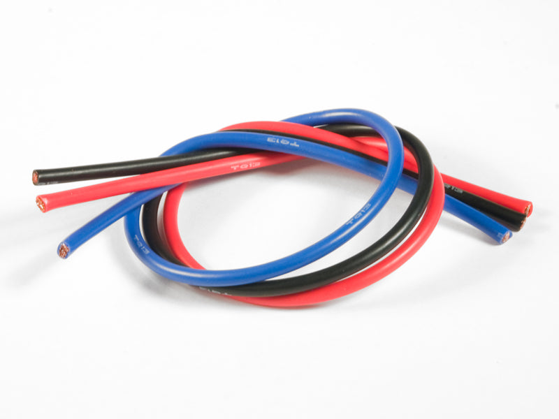 TQ Wire 13 Gauge Super Flexible Wire Kit – Black/Red/Blue, 1ft Each