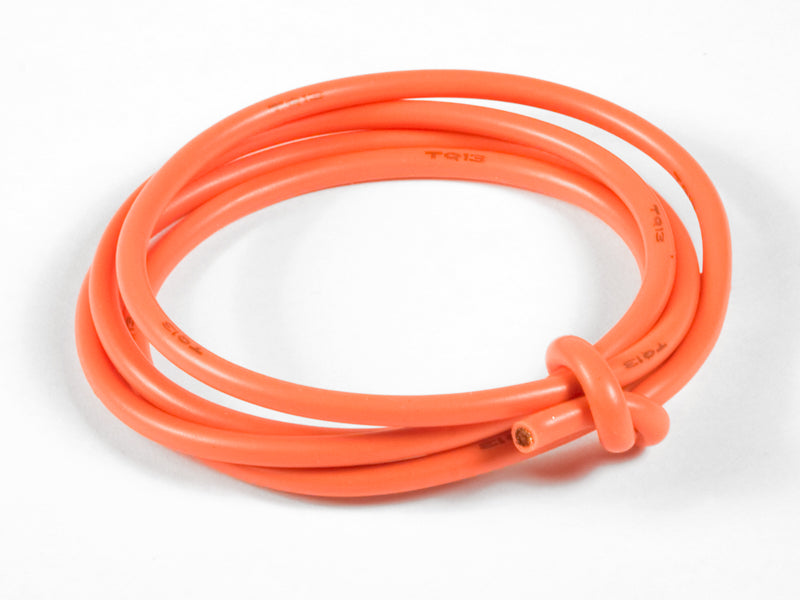 TQ Wire 13 Gauge Super Flexible Wire – Orange, 3ft | RC Wire
