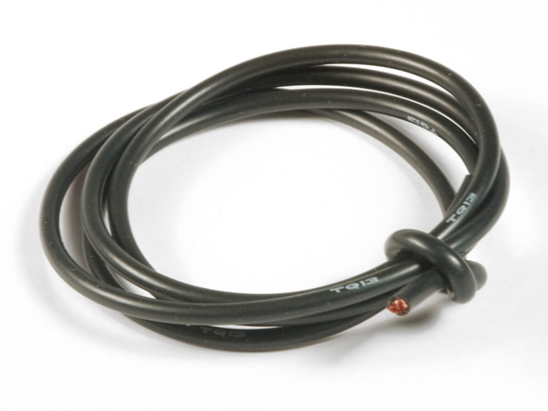 TQ Wire 13 Gauge Silicone Wire – Black, 50ft Bulk Spool