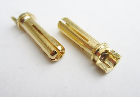 TQ Wire 4mm Male Bullets Narrow-Top – Gold, 18mm | RC Connectors