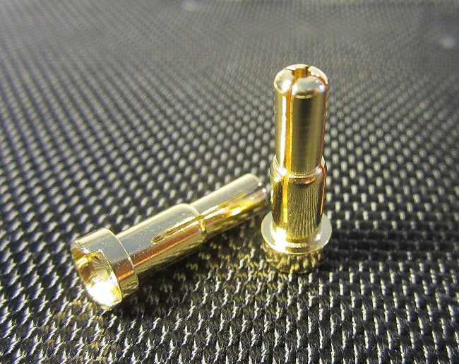 TQ Wire 4mm + 5mm Double Male Bullet Connectors – Gold, 20mm