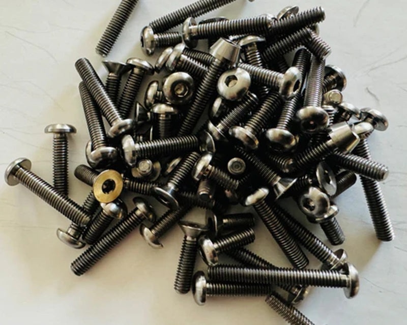 Whitz Racing Products Team Associated B7 HyperLite Ti Upper Screw Kit (Natural) RC Upgrade Part