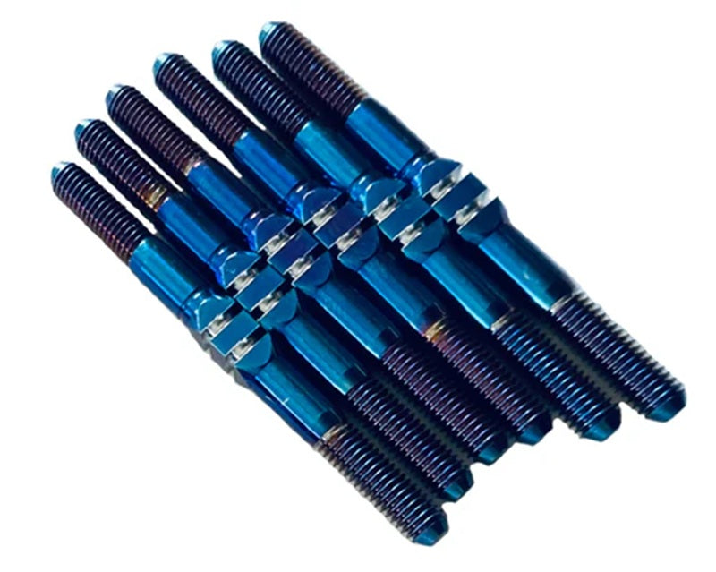 Whitz Racing Products Custom Works Outlaw 5 HyperMax Ti Turnbuckles (Blue) RC Upgrade Part