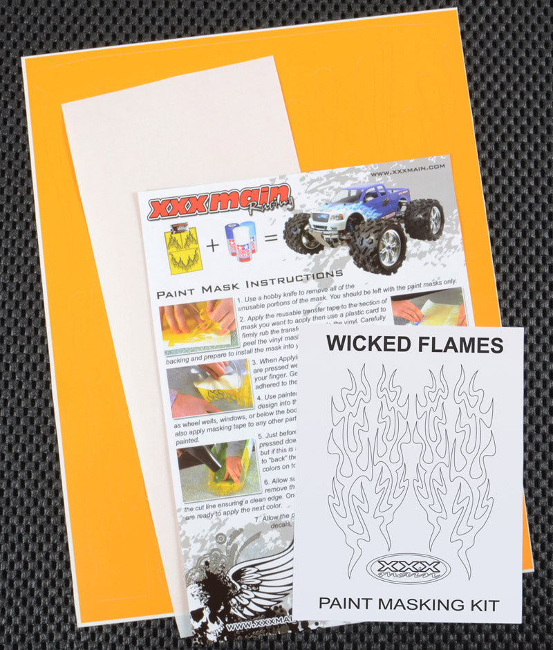 XXX Main Racing Wicked Flames Paint Mask M037L