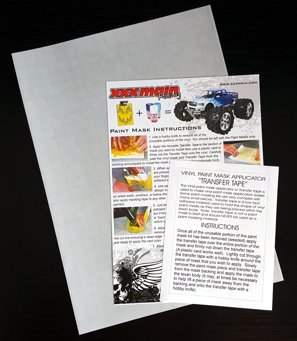 XXX Main Racing Vinyl Paint Mask Applicator (Transfer Tape) M999L