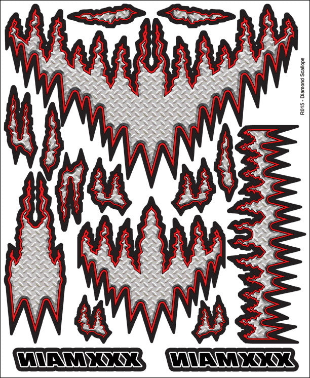 XXX Main Racing Diamond Scallops Internal Graphic R015