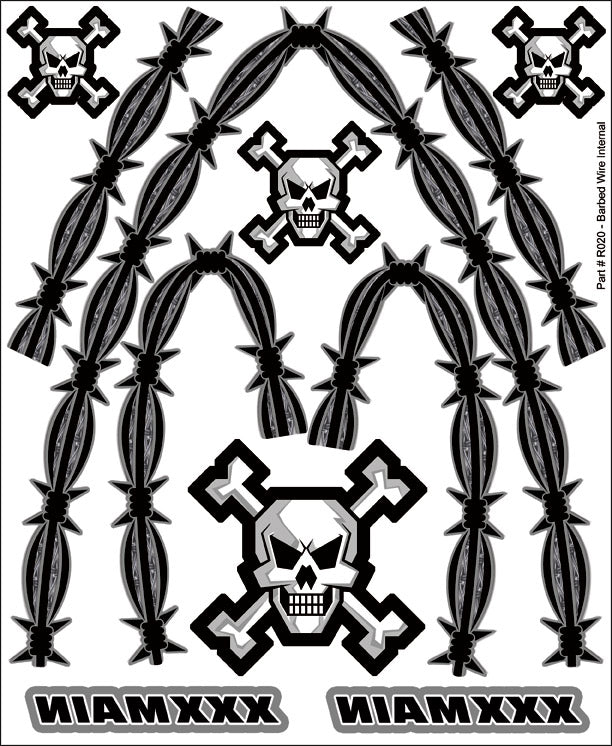 XXX Main Racing Barbed Wire Internal Graphic R020