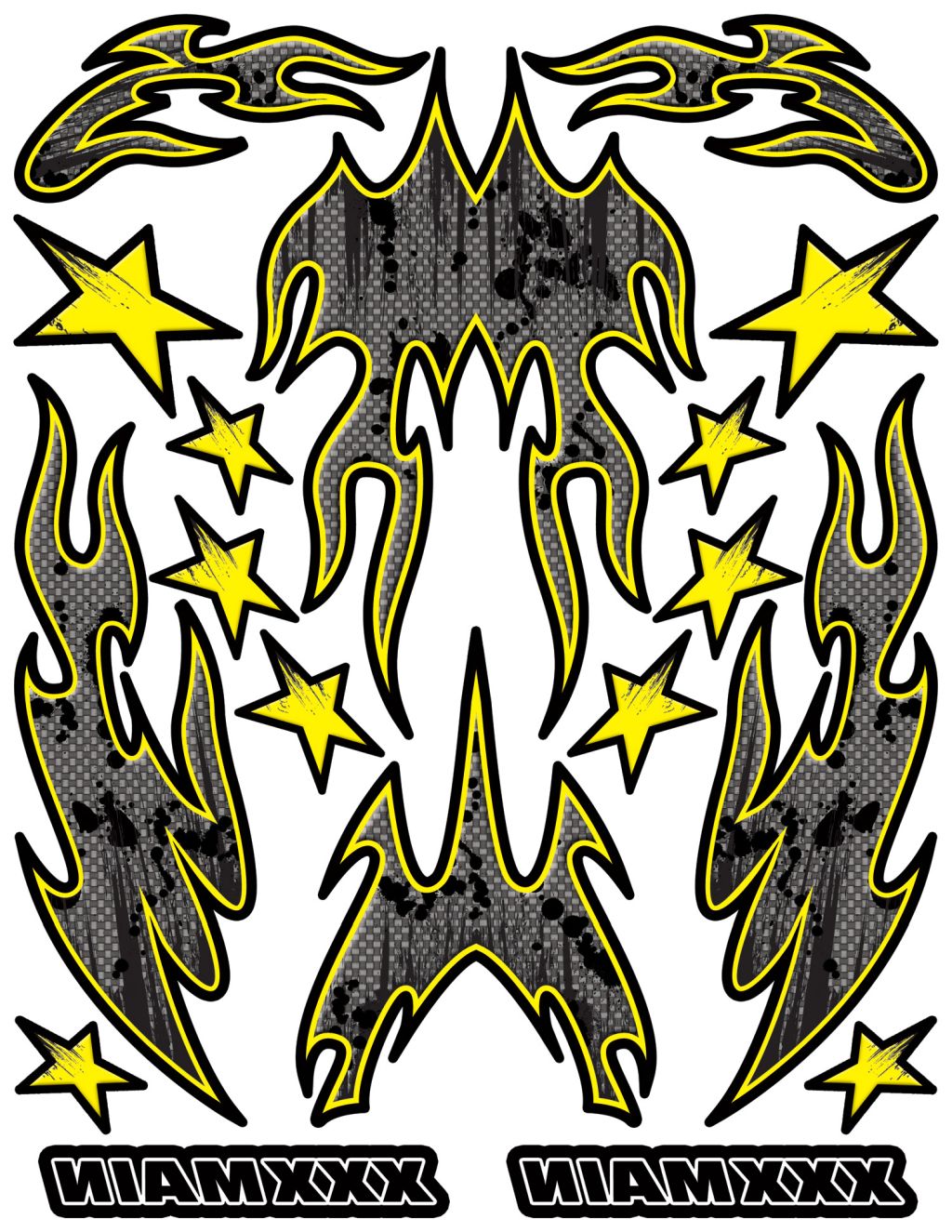 XXX Main Racing Carbon Fire Internal Graphic R023