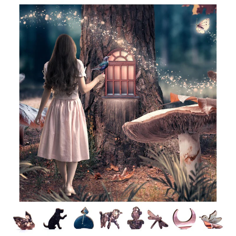 ZenChalet Fairy Tale 500 Piece Wooden Jigsaw Puzzle for Adults