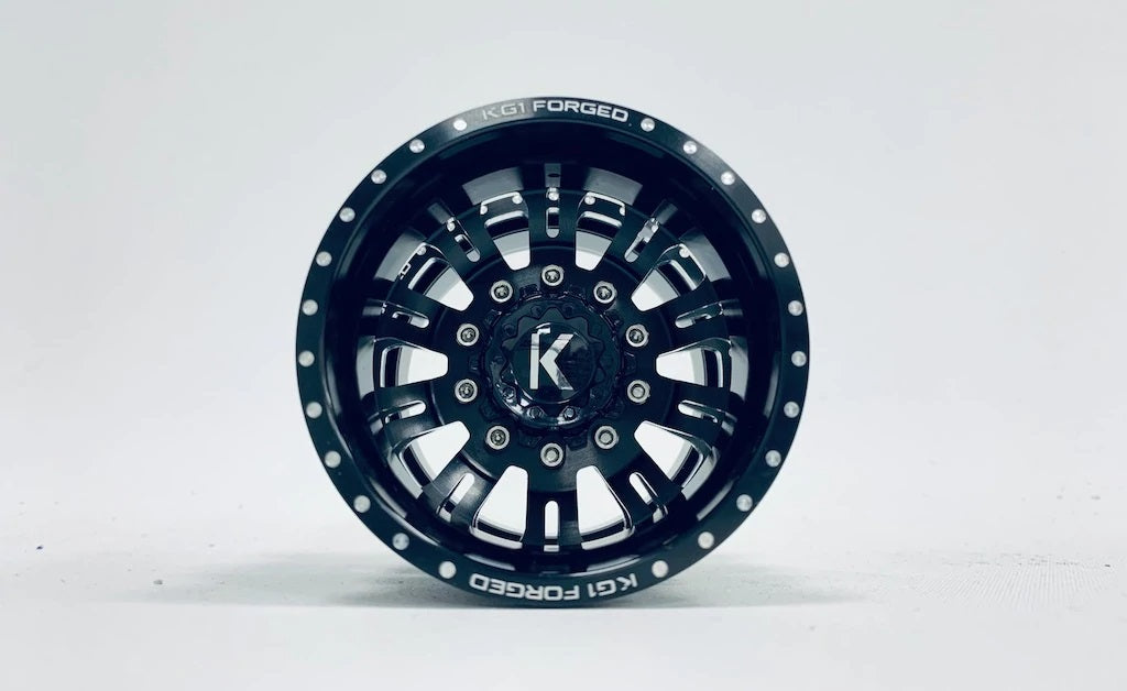 CEN KG1 KD004 DUEL Rear Dually Aluminum Wheel (Black) (2)