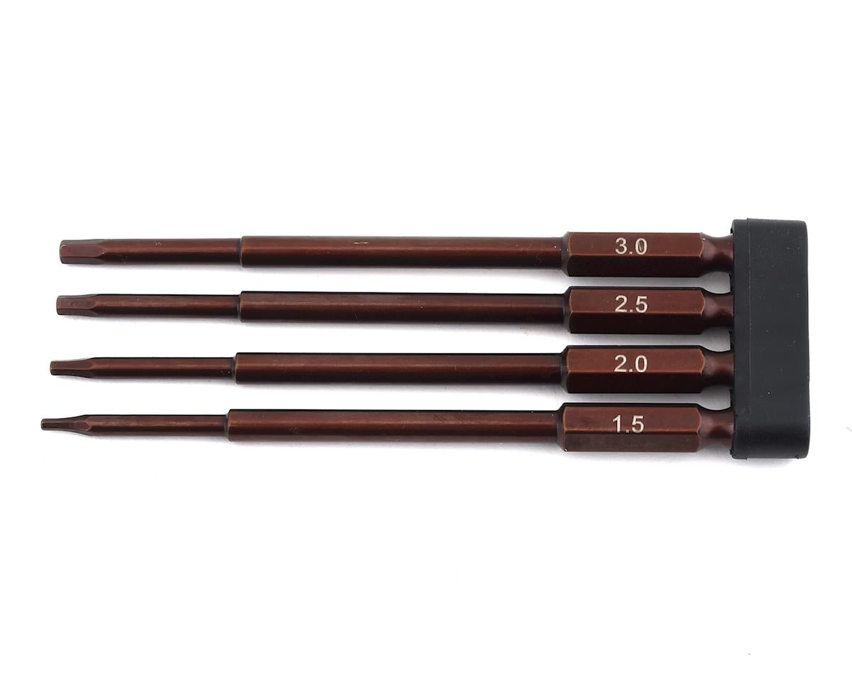 Reefs RC Magnetic Hex Drivers Metric 1/4 Drive (4pc)