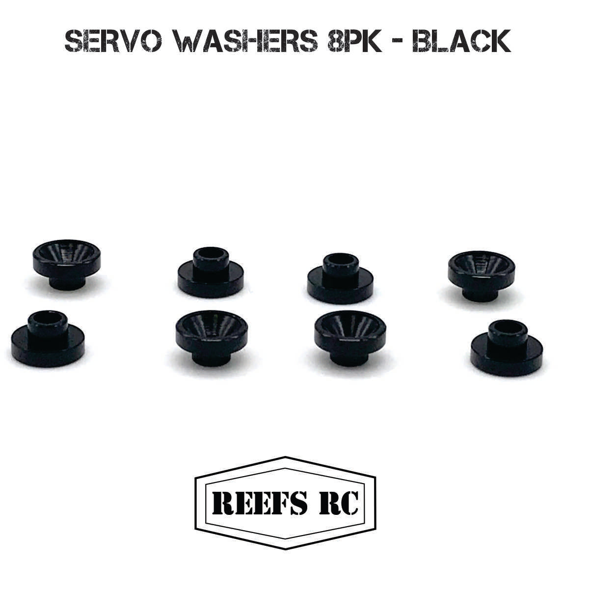 Reefs RC Servo Washers 8pk- Black