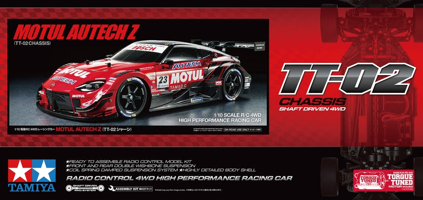 Tamiya 1/10 R/C Motul Autech Z 4WD Touring Car (TT-02) 58735-A