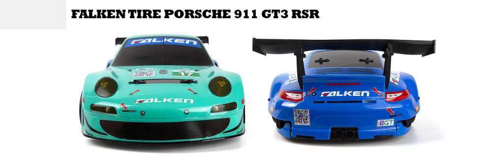 HPI Racing 1/10 Electric Sport 3 Porsche 911 GT3 RSR Falken - Flux 160781