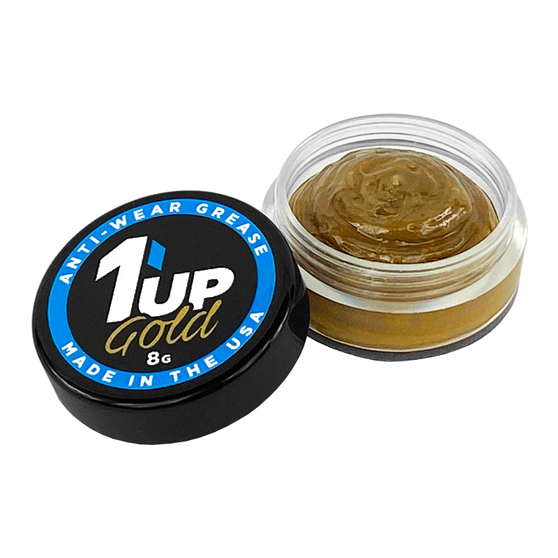 1UP Racing Gold Anti-Wear Grease – XL 8g Jar – Race-Proven Drivetrain & Gear Protection (120102)