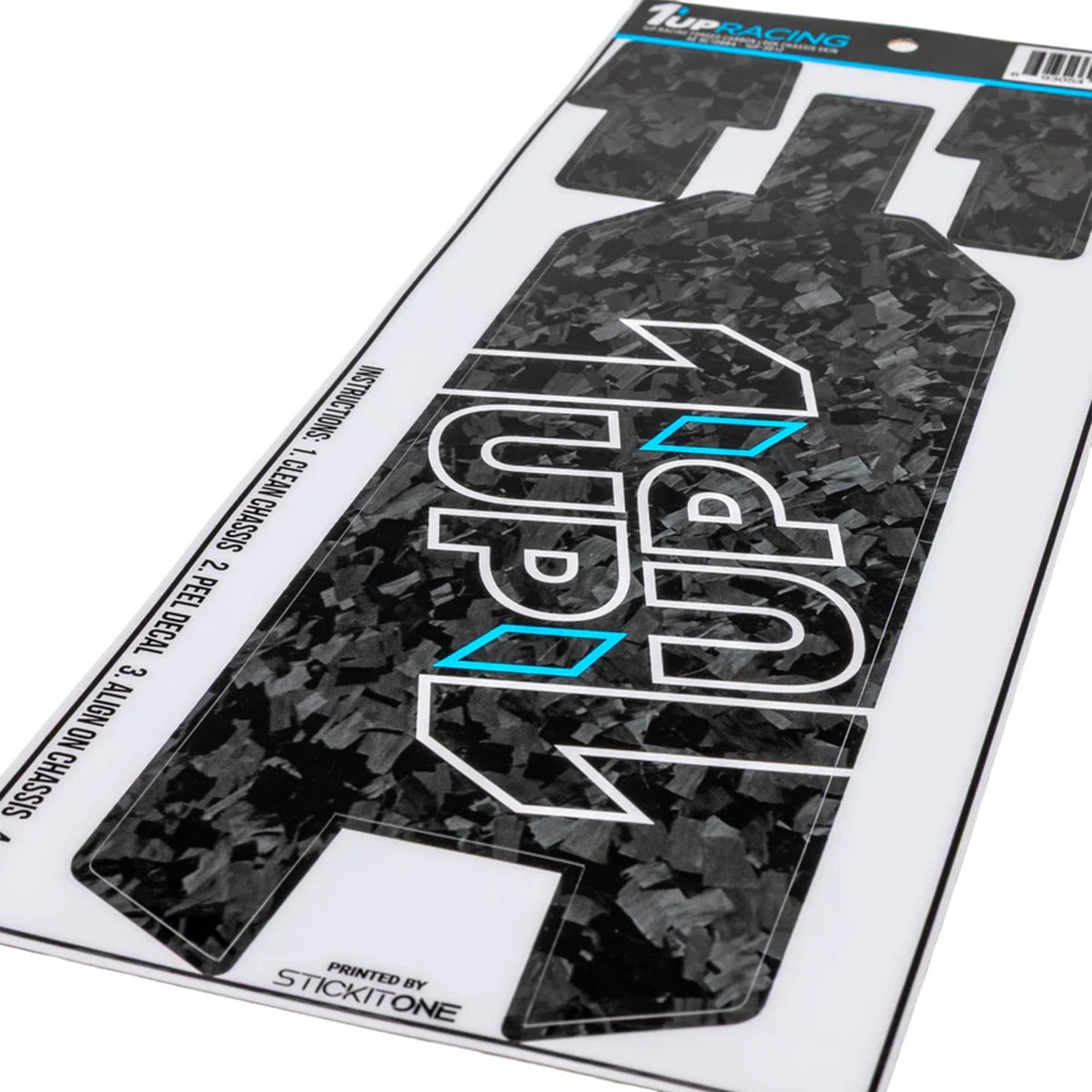 1UP Racing Forged Carbon Look Chassis Skin for Team Associated RC10B84