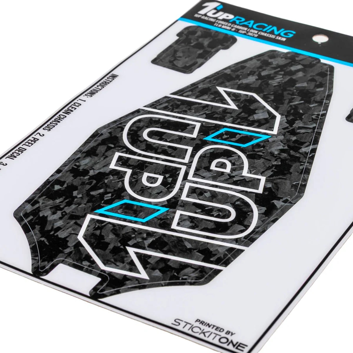 1UP Racing Forged Carbon Look Chassis Skin for Losi Mini-B
