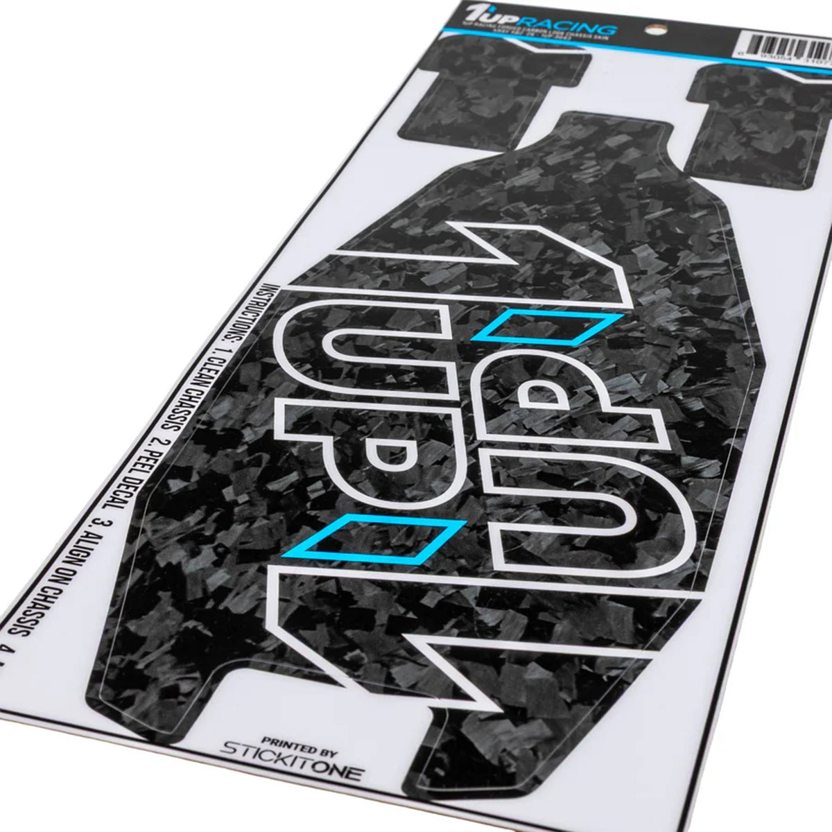 1UP Racing Forged Carbon Look Chassis Skin for XRAY XB2 '26