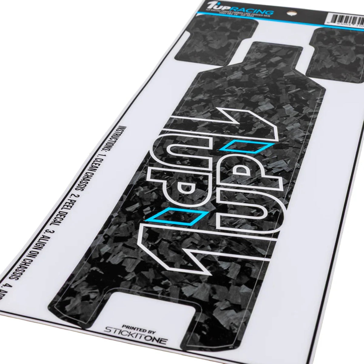1UP Racing Forged Carbon Look Chassis Skin for XRAY XB4 '26