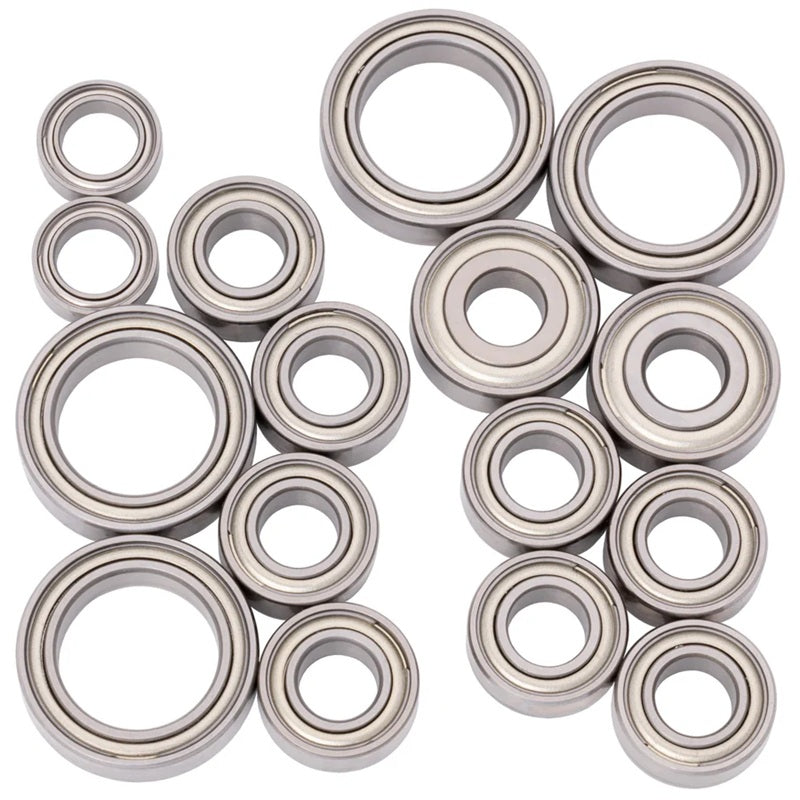 1UP Racing CV2 Pro Ball Bearing Set - Chrome/Ceramic - AE T7 & SC7 45014