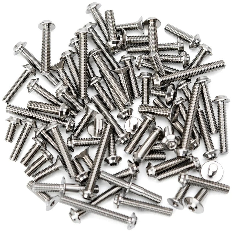 1UP Racing Pro Duty Titanium Upper Screw Set - Xray XB2 '26 - Raw 71941
