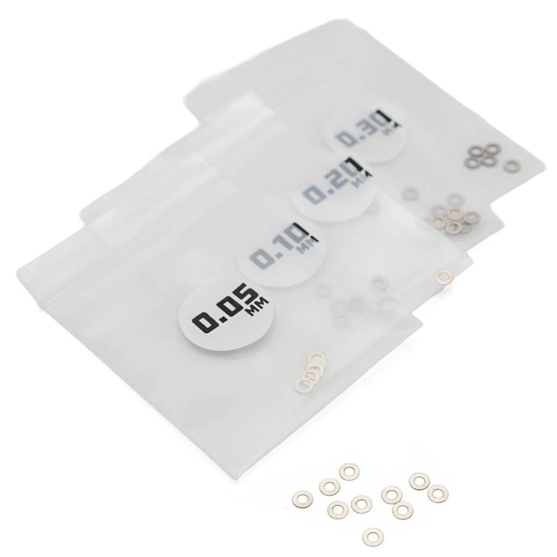 1UP Racing MicroTune Shims - 2mm ID x 0.05, 0.10, 0.20, 0.30 - 10pcs 80201