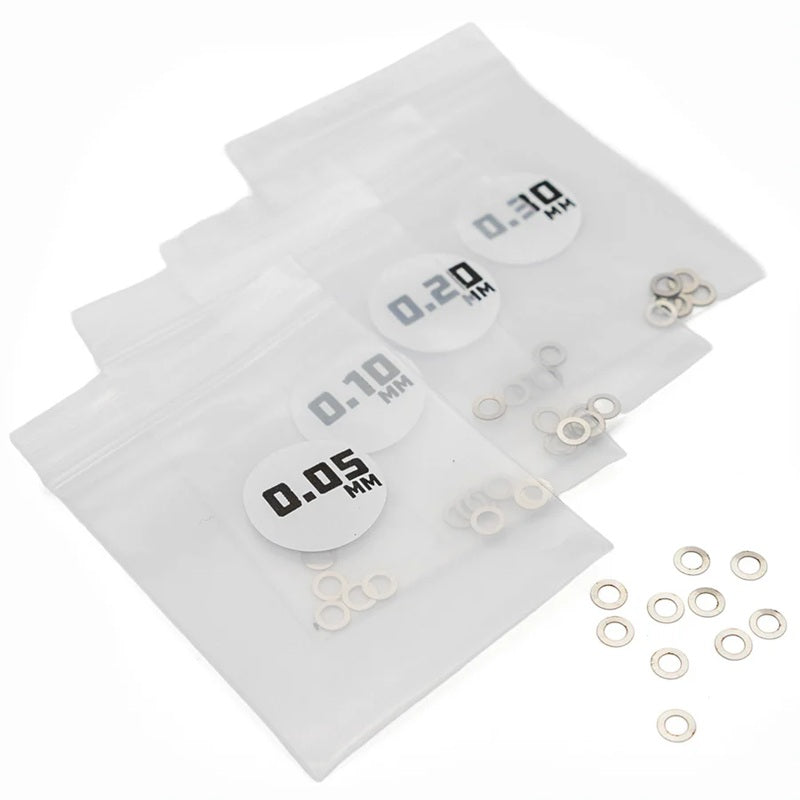 1UP Racing MicroTune Shims - 3mm ID x 0.05, 0.10, 0.20, 0.30 - 10pcs 80203