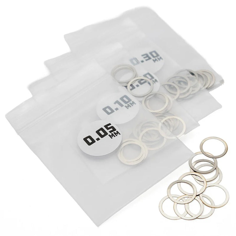 1UP Racing MicroTune Shims - 10mm ID x 0.05, 0.10, 0.20, 0.30 - 10pcs 80210