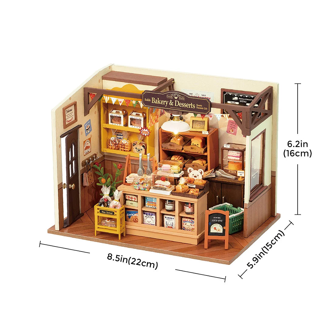 Robotime Rolife Becka's Baking House DIY Miniature House Kit