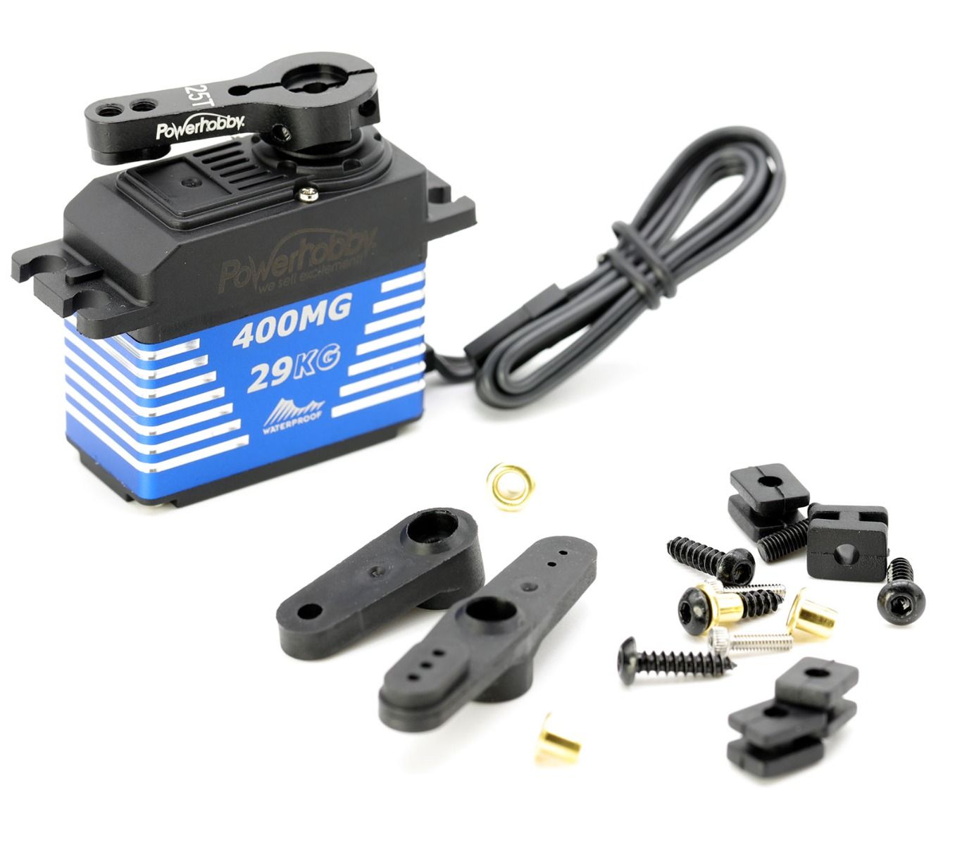 Powerhobby Powerhobby 400MG Waterproof High Torque Steel Gear 29KG Servo Aluminum Case