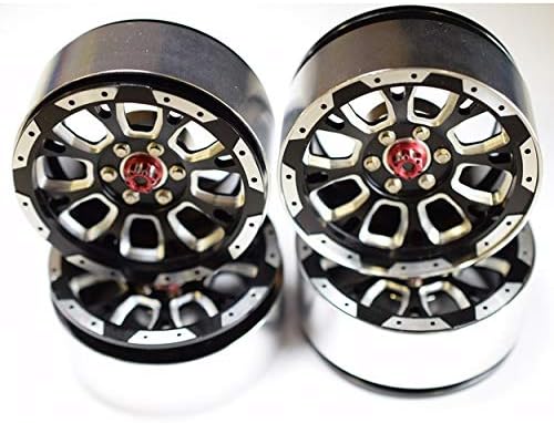 Hot Racing Aluminum Billet 1.9 Beadlock Wheels with12mm Hex (C-Style) (4)