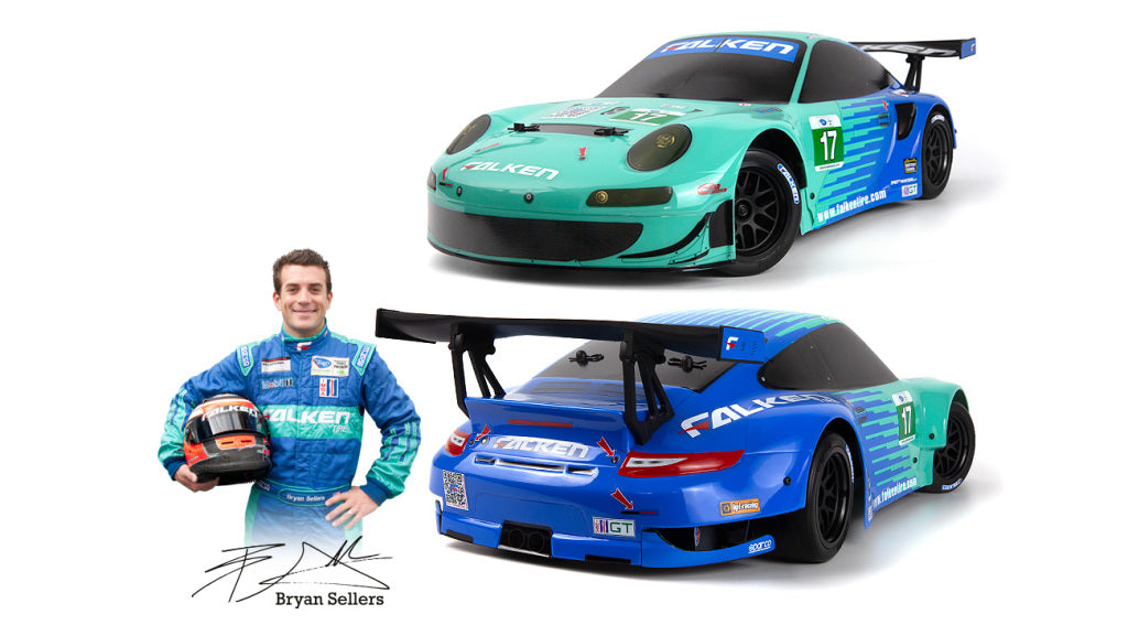 HPI Racing 1/10 Electric Sport 3 Porsche 911 GT3 RSR Falken - Flux 160781