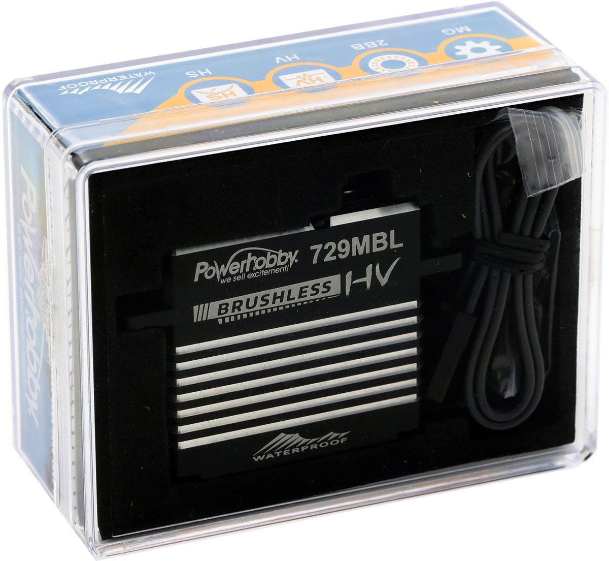 Powerhobby Powerhobby 729MBL High Voltage Waterproof Brushless Steel Gear Servo w/ Aluminum Case