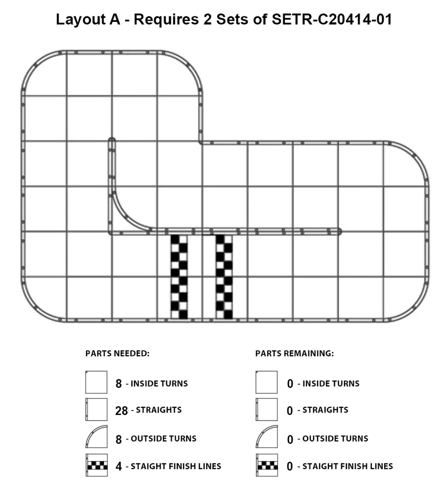 RCP Tracks RCP Tracks Mini Z 50cm Short Oval (Grey Edition) SETR-C20414-01