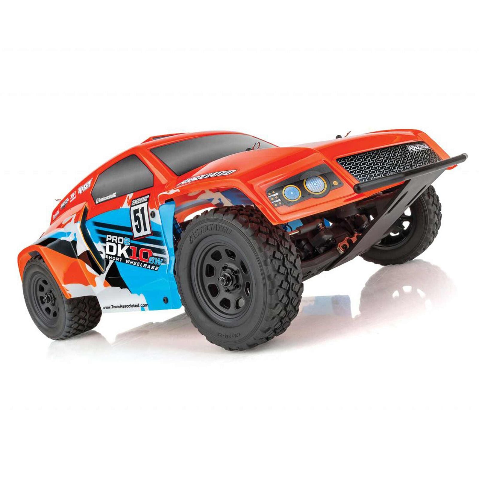 Team Associated Pro2 DK10SW 1/10 Electric Dakar Buggy RTR Orange/Blue