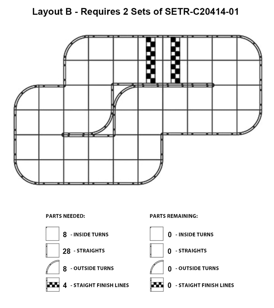 RCP Tracks RCP Tracks Mini Z 50cm Short Oval (Grey Edition) SETR-C20414-01