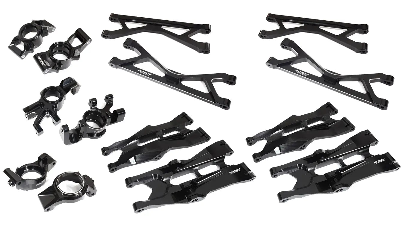 Integy Black Billet Aluminum Suspension Conversion Kit for Traxxas X-Maxx C26835BLACK