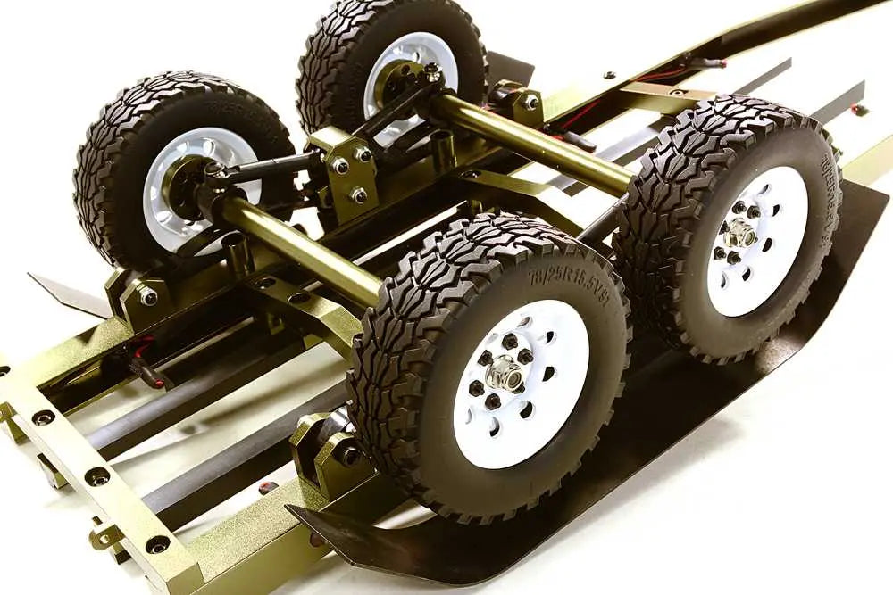 Integy Machined Alloy Dual Axle Boat Trailer Kit for 1/10 Scale RC 670x190x160mm C27640GUN