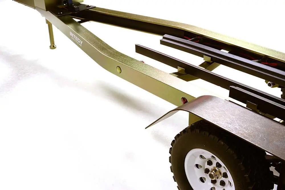 Integy Machined Alloy Dual Axle Boat Trailer Kit for 1/10 Scale RC 670x190x160mm C27640GUN